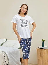 Stylish Printed Pajama Set for Women – Perfect Blend of Comfort and Design